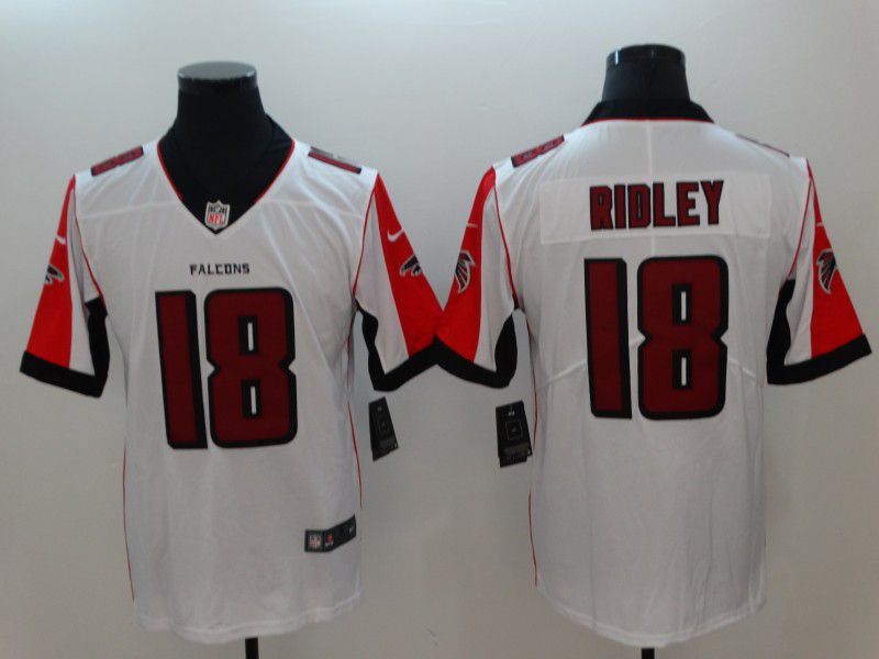 Men Atlanta Falcons 18 Ridley White Vapor Untouchable Player Nike Limited NFL Jerseys